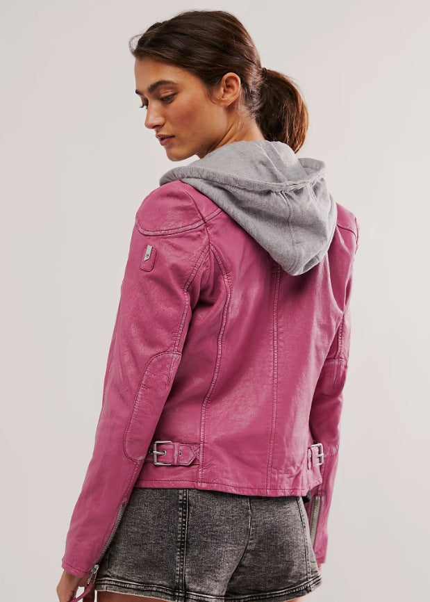 Damen stylische jacke mit abnehmbarer Kapuze Krohn-e
