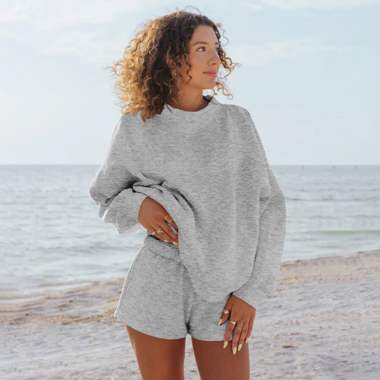Damen Oversize-Sweatshirt mit Raglanärmeln Krohn-e