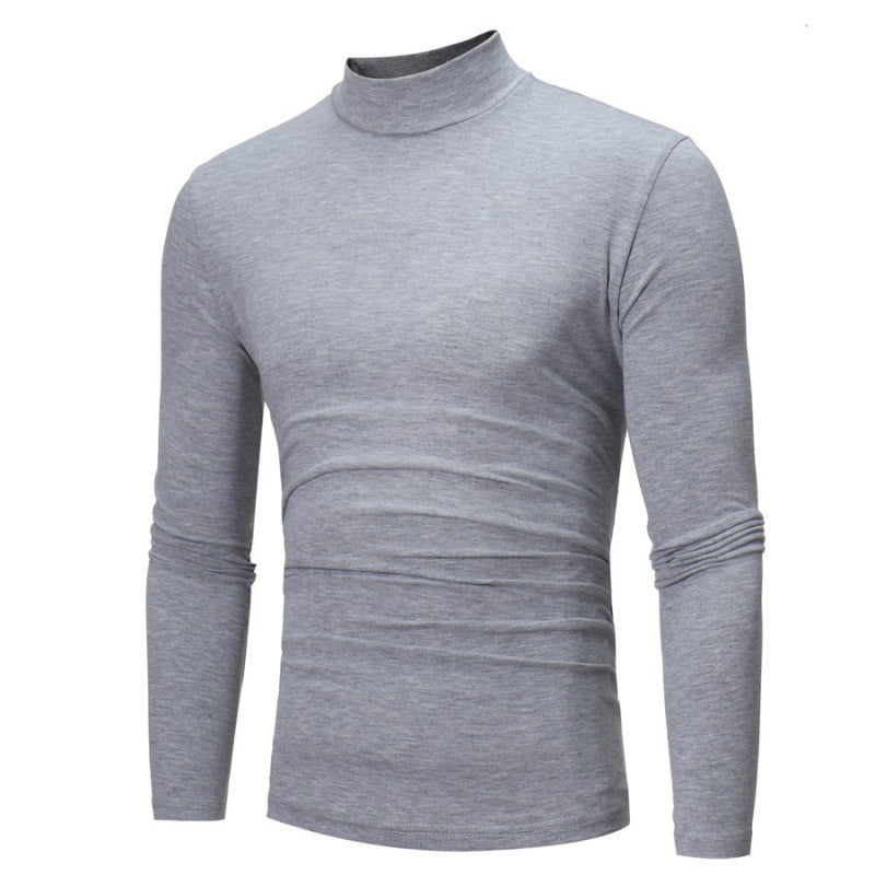 Herren Rollkragen Langarmshirt mit figurbetontem Schnitt und atmungsaktiver Stretch-Qualität Krohn-e