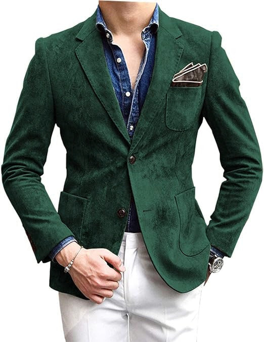 Herren eleganter Samtblazer mit modernem Schnitt und edlen Details Krohn-e
