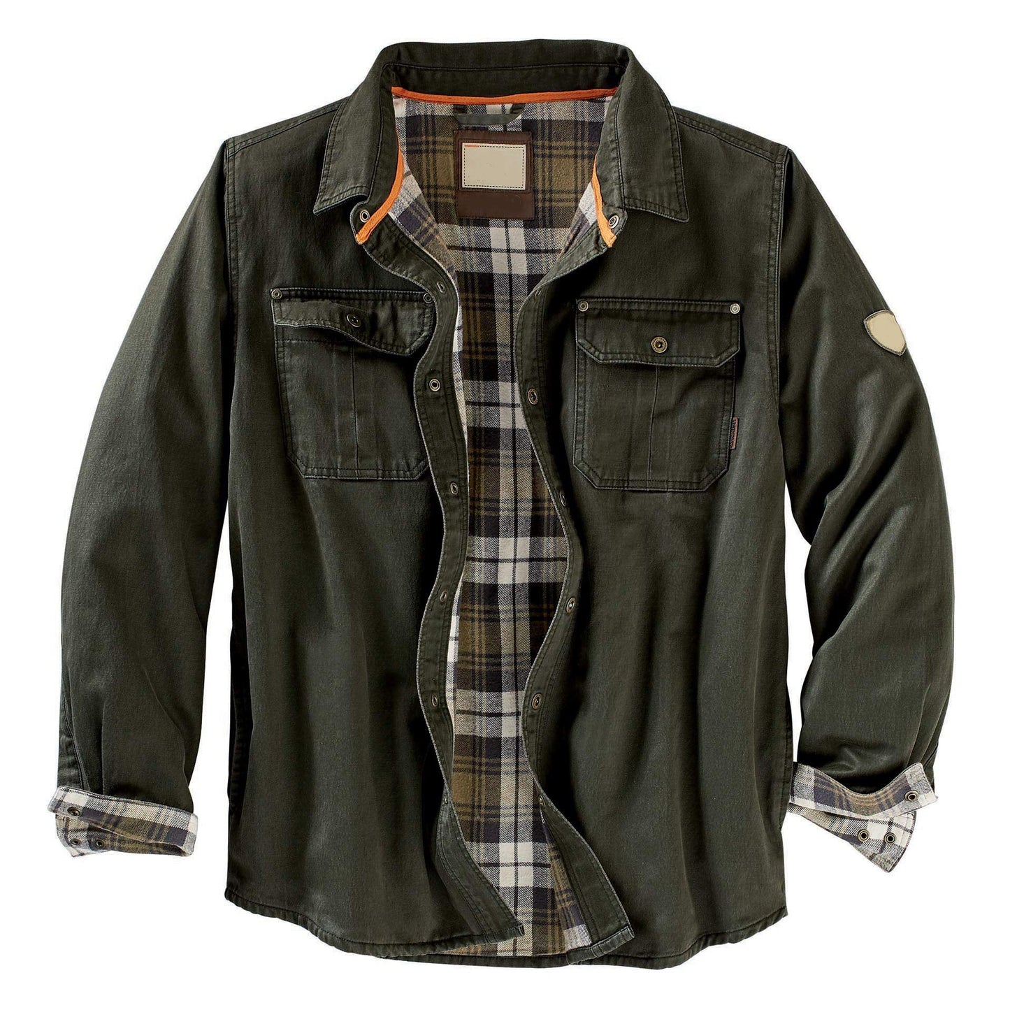 Herren Hemdjacke mit kariertem Innenfutter und praktischen Brusttaschen Krohn-e