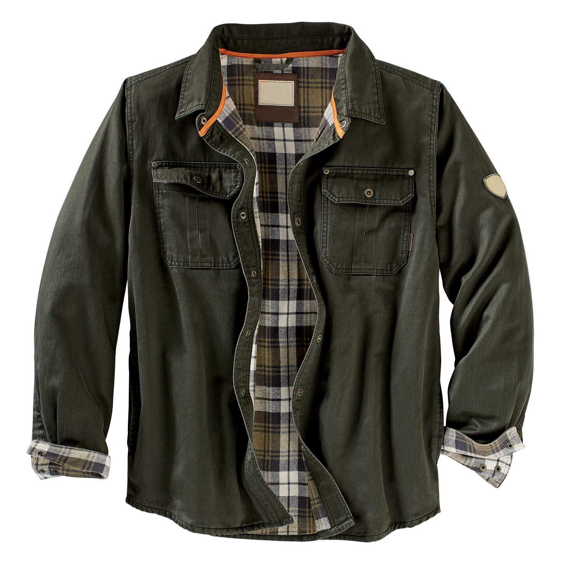 Herren Hemdjacke mit kariertem Innenfutter und praktischen Brusttaschen Krohn-e