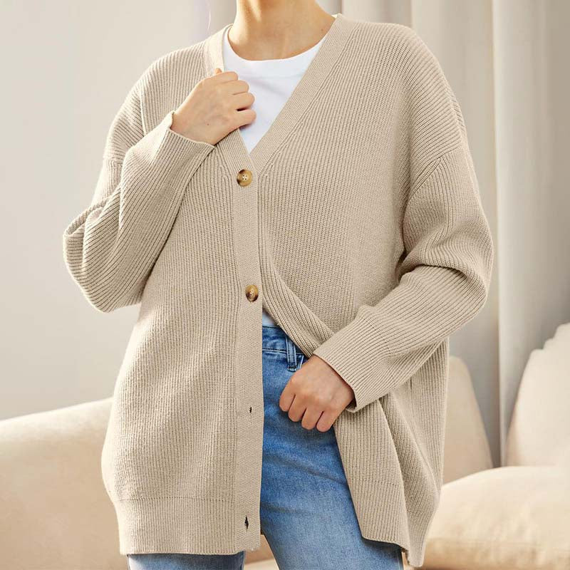 Krohn-e | Klassische Strick-Strickjacke für Alltag