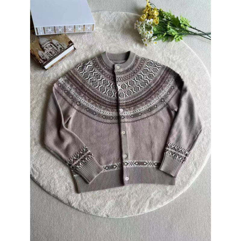 Damen Strickjacke mit Norweger-Muster Krohn-e