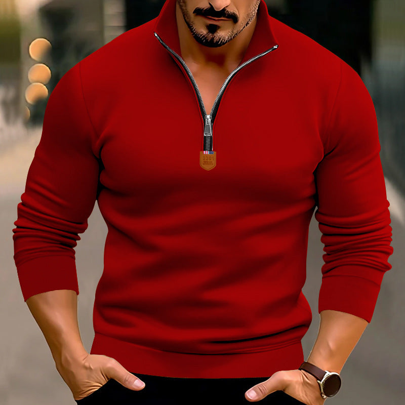 Herren Sweatshirt mit modernem Reißverschluss Krohn-e