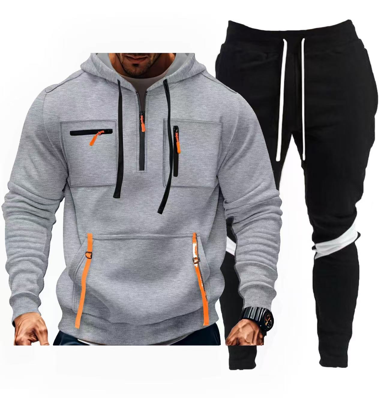 Herren sportliches Hoodie- und Jogginghosen-Set Krohn-e
