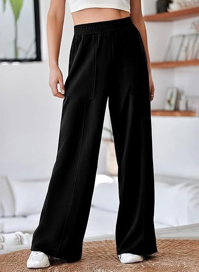 Damen Bequeme und stilvolle Freizeit-Hosen mit elastischem Bund und praktischen Taschen Krohn-e