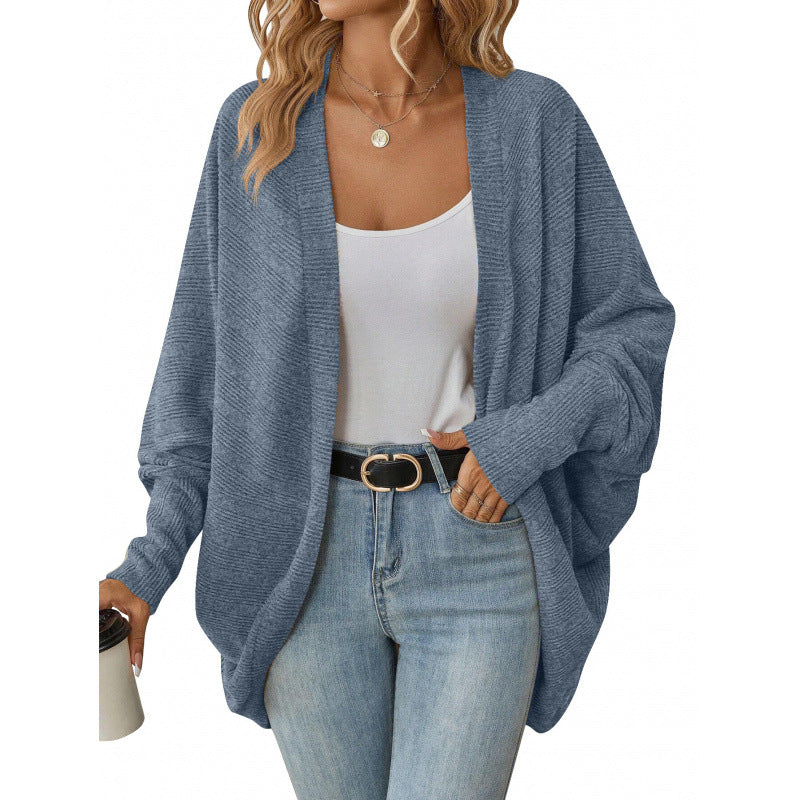 Damen lässige Strickjacke mit oversized Schnitt und lässigen Ärmeln Krohn-e