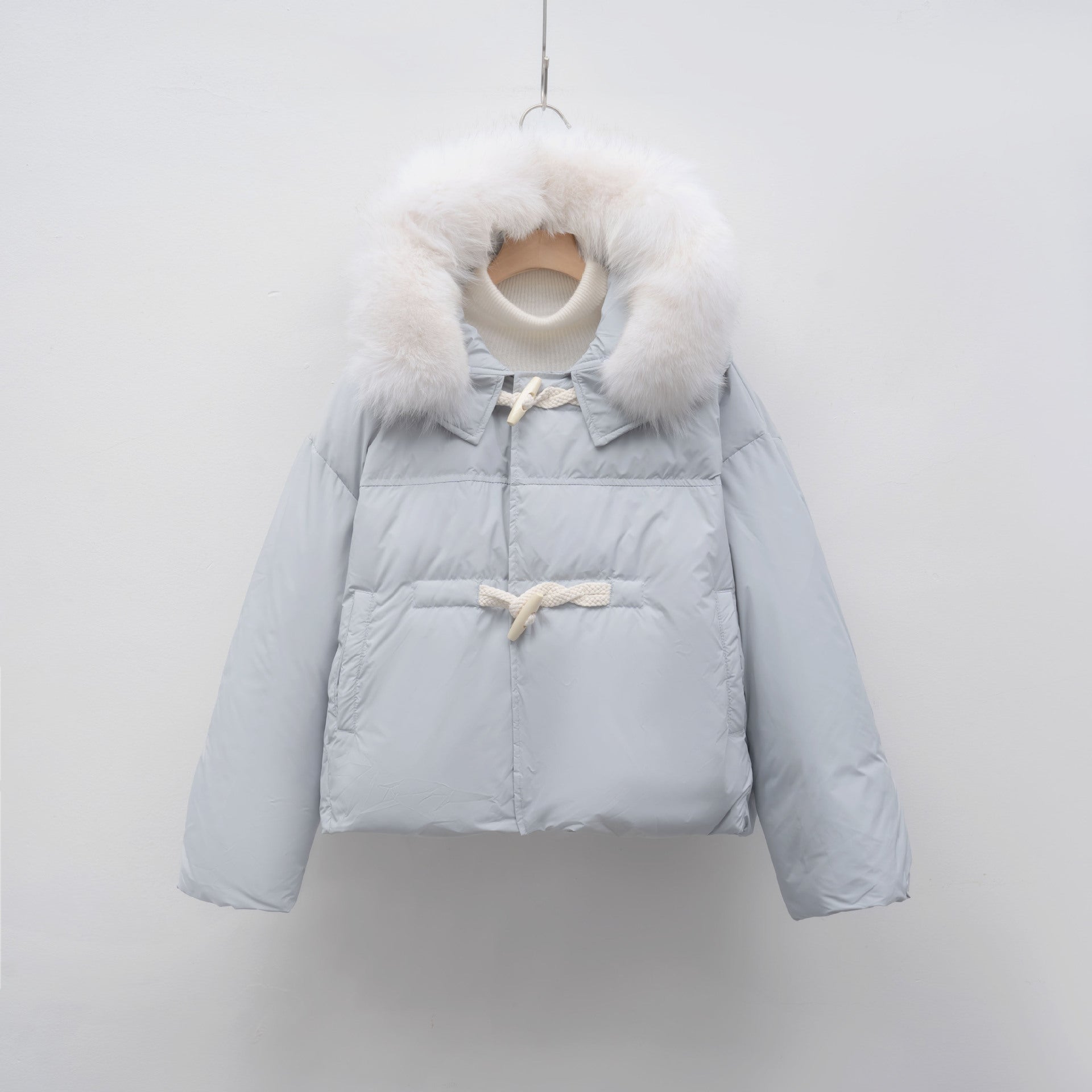 Damen modische Winterjacke mit Kunstfellkragen Krohn-e