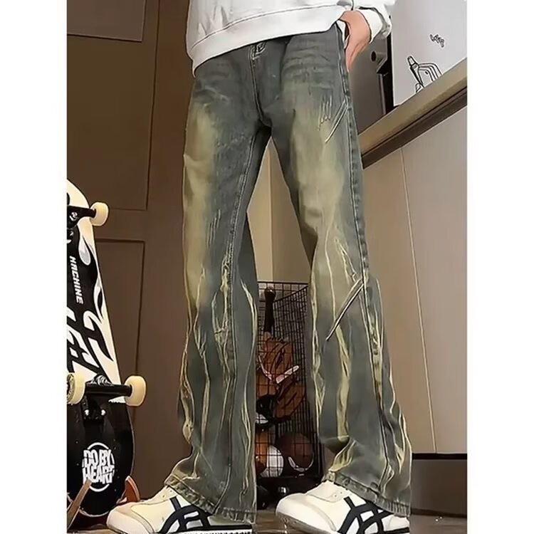 Herren lässige baggy Jeans im used Look Krohn-e