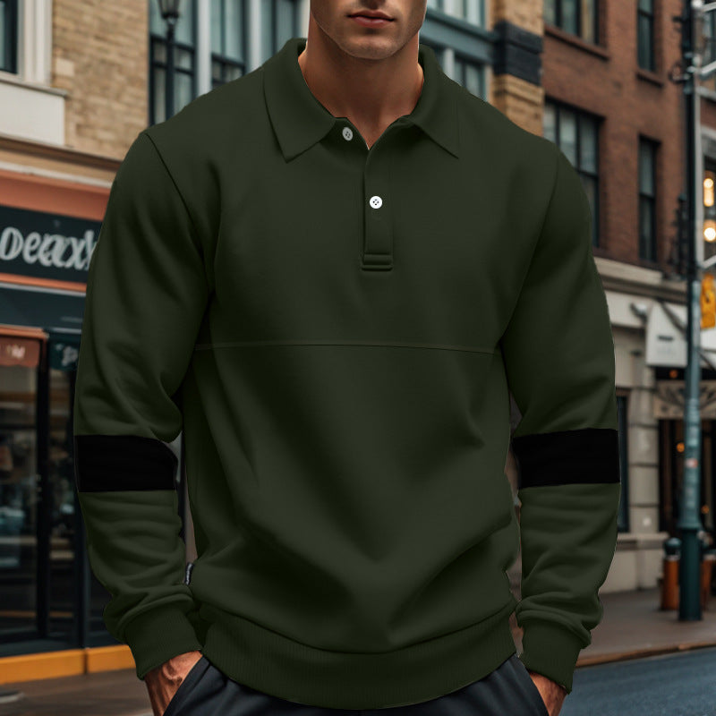 Herren sportlicher Pullover mit modischen Kontraststreifen Krohn-e