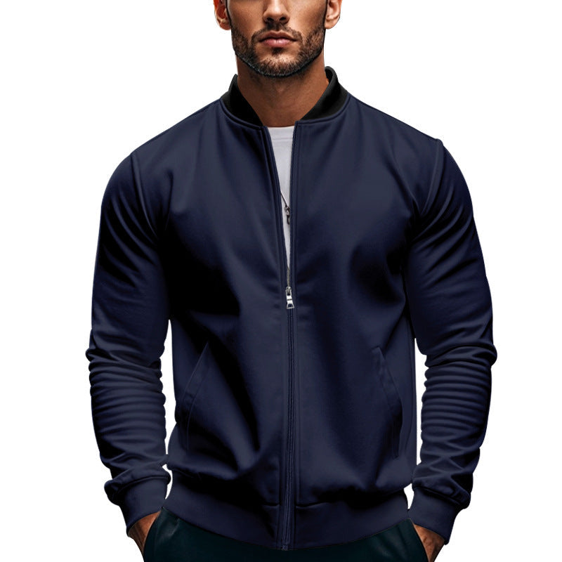 Herren sportliche Jacke mit praktischem Reißverschluss und atmungsaktiven Materialien Krohn-e