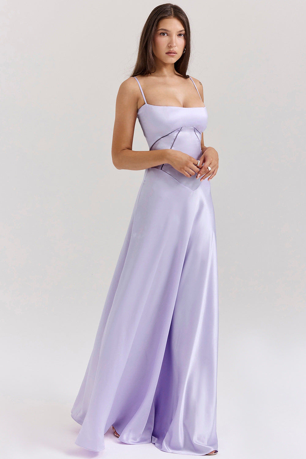 Damen Elegantes Abendkleid mit tailliertem Schnitt und schwingendem Rock Krohn-e