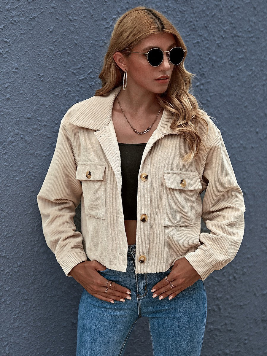 Damen Cordjacke mit praktischen Taschen Krohn-e