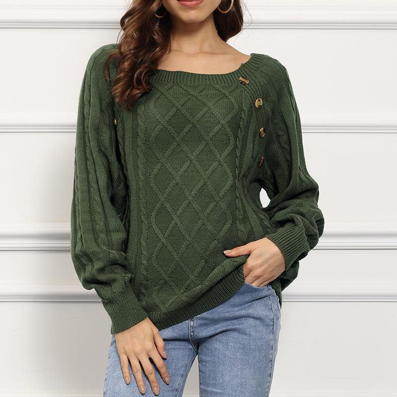 Krohn-e | Zopfmuster Pullover mit Strukturmuster