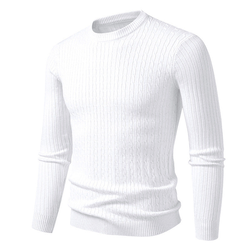 Herren Grobstrickpullover mit elegantem Zopfmuster Krohn-e