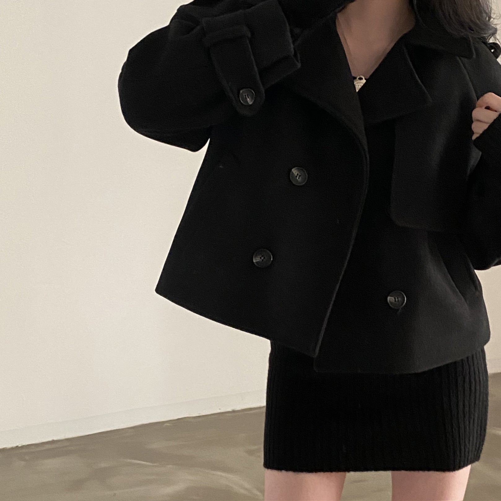 Krohn-e | Oversized-Jacke mit Knöpfen für Frauen