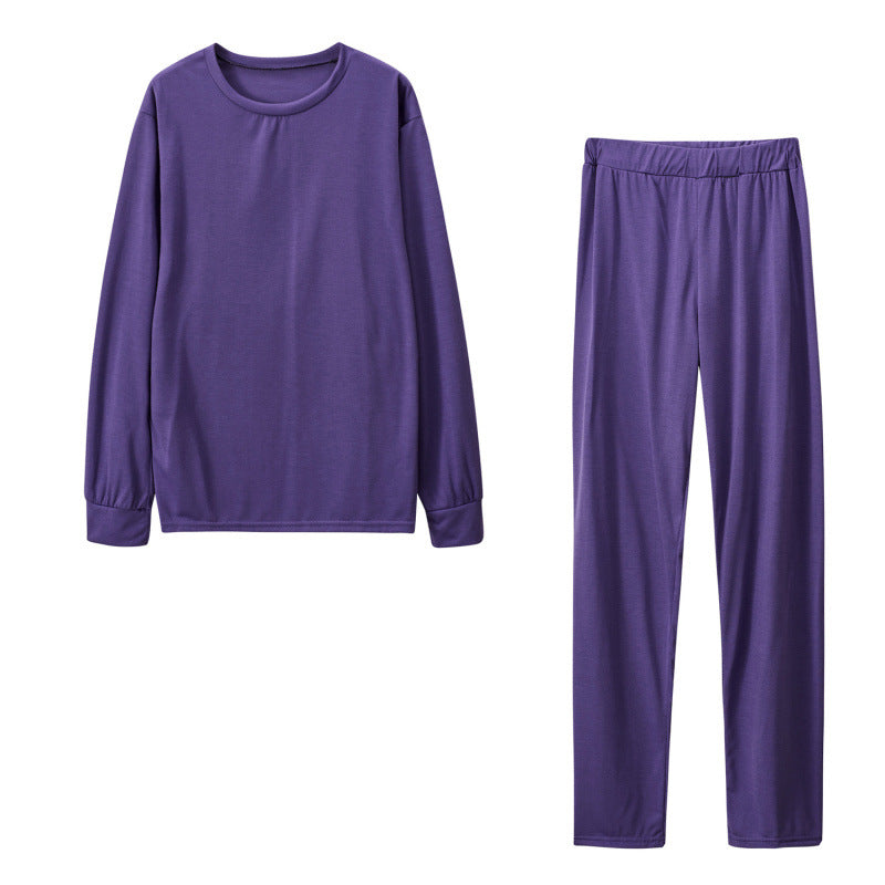 Damen Langarm Schlafanzug Set mit elastischen Hosen Krohn-e