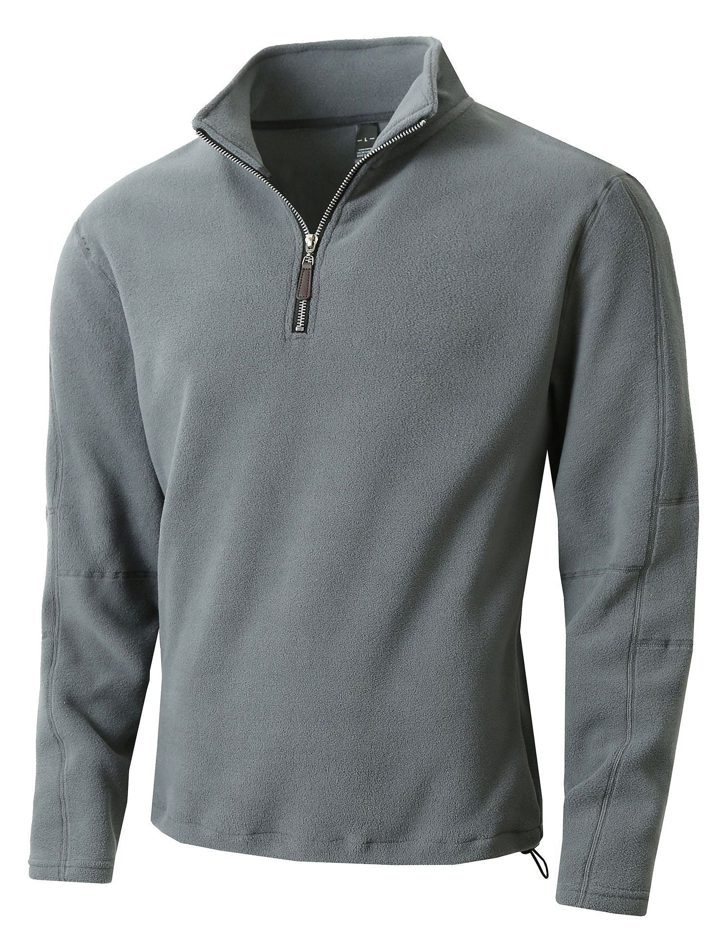 Herren Fleece-Pullover mit halblangem Reißverschluss und Stehkragen Krohn-e