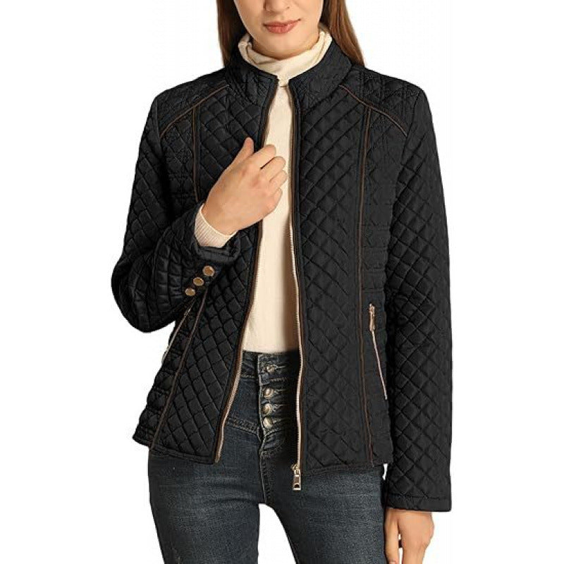 Damen gesteppte Freizeitjacke mit hohem Kragen Krohn-e
