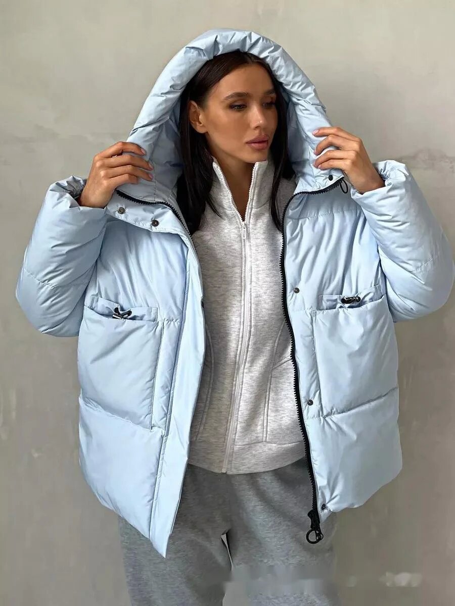 Damen Sportliche Winterjacke mit hohem Kragen und praktischen Taschen Krohn-e