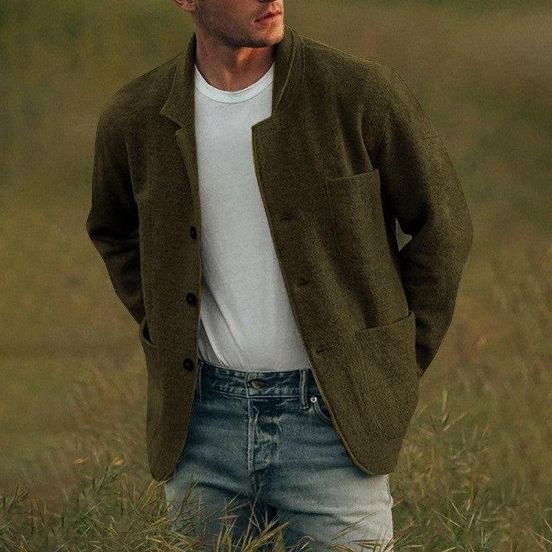 Herren lässige Cardigan-Jacke Krohn-e