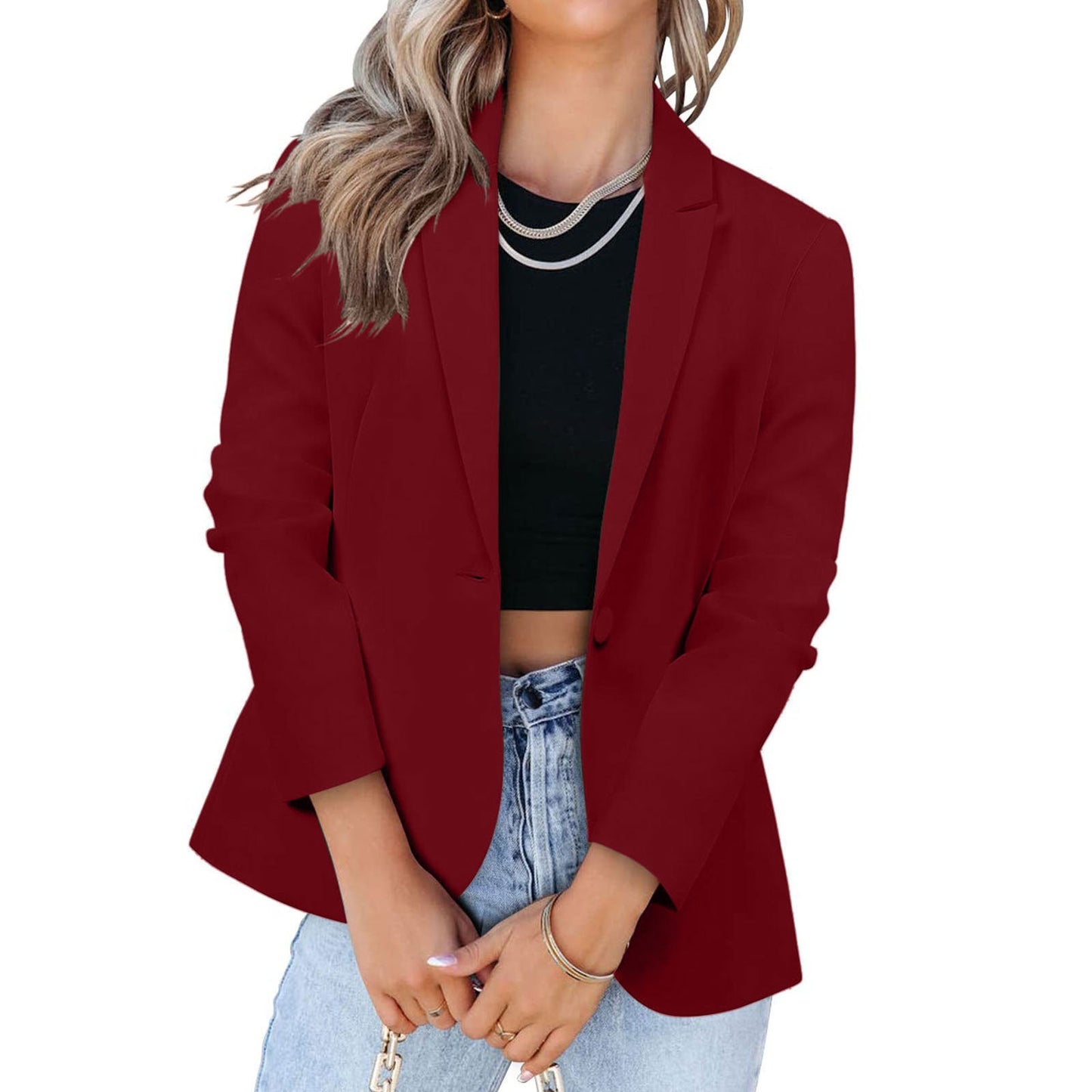 Damen Eleganter Blazer mit modernem Schnitt und praktischen Taschen Krohn-e