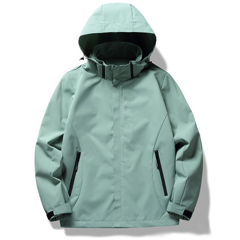 Damen wetterfeste Funktionsjacke mit verstellbarer Kapuze und atmungsaktiven Materialien Krohn-e