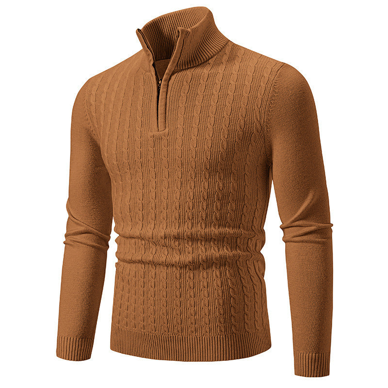 Herren modischer Rollkragenpullover mit Reißverschluss Krohn-e