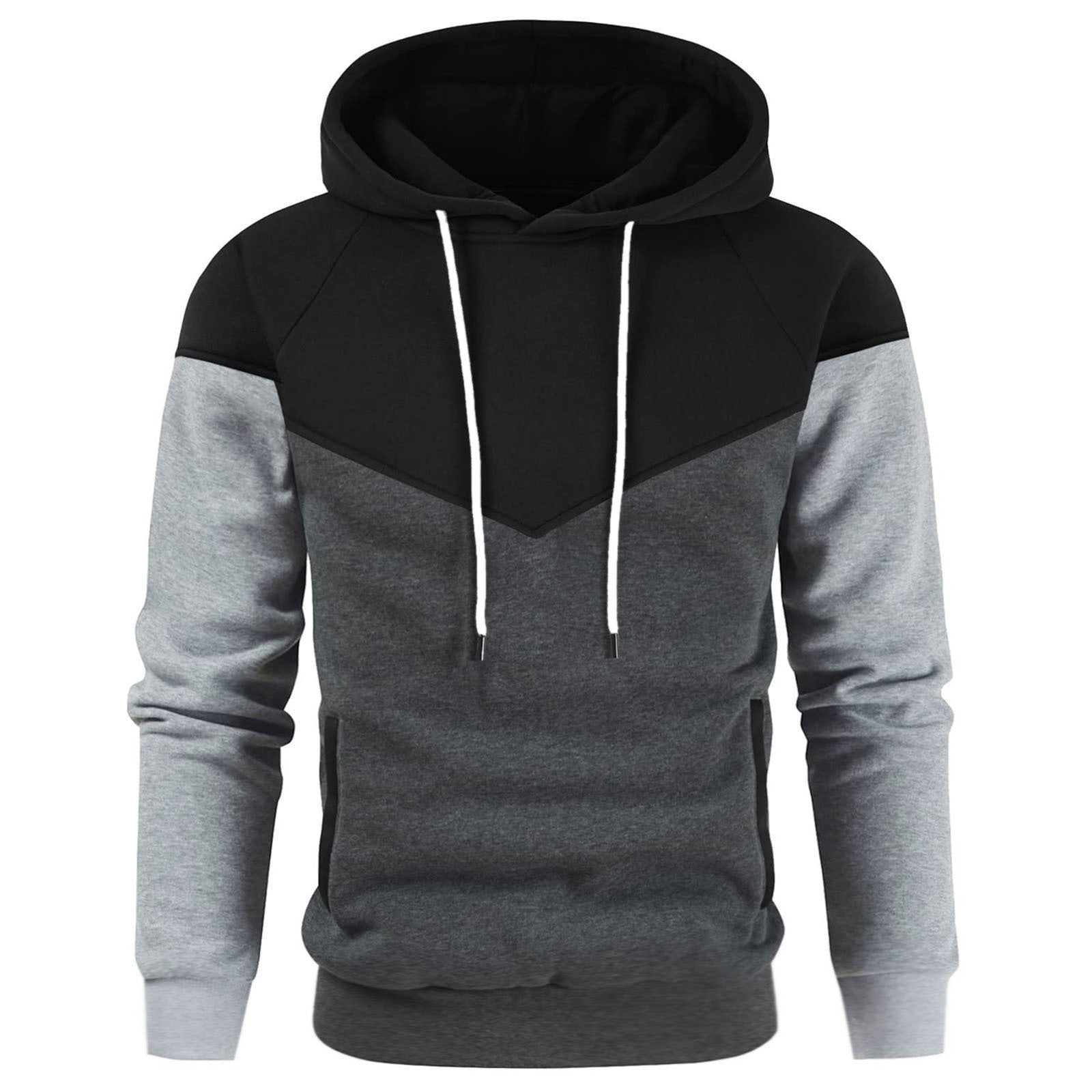 Herren modischer Hoodie mit innovativem Patchwork-Design Krohn-e