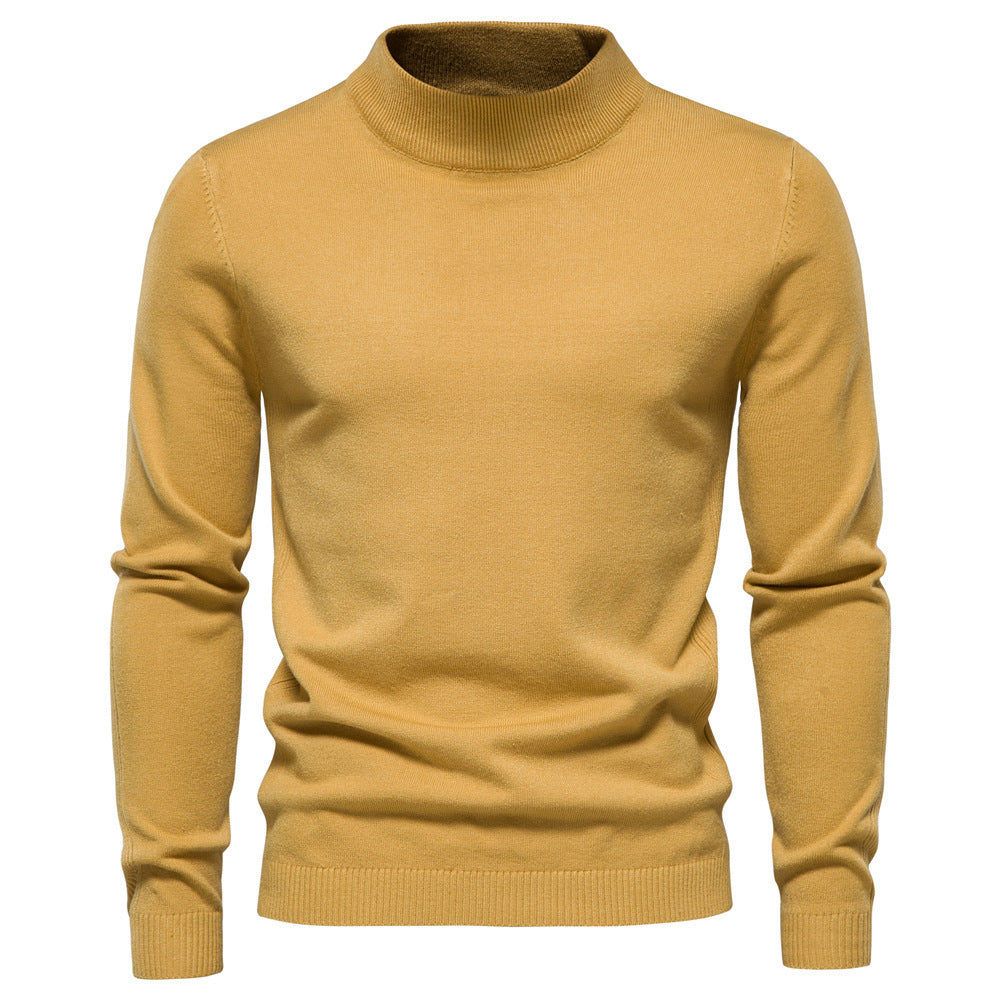 Herren eleganter Rollkragenpullover aus feiner Wolle Krohn-e