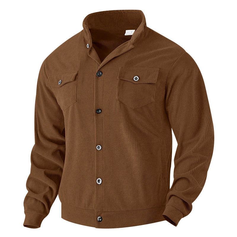 Herren Jacke im Vintage-Stil mit praktischen Taschen und strukturiertem Design Krohn-e