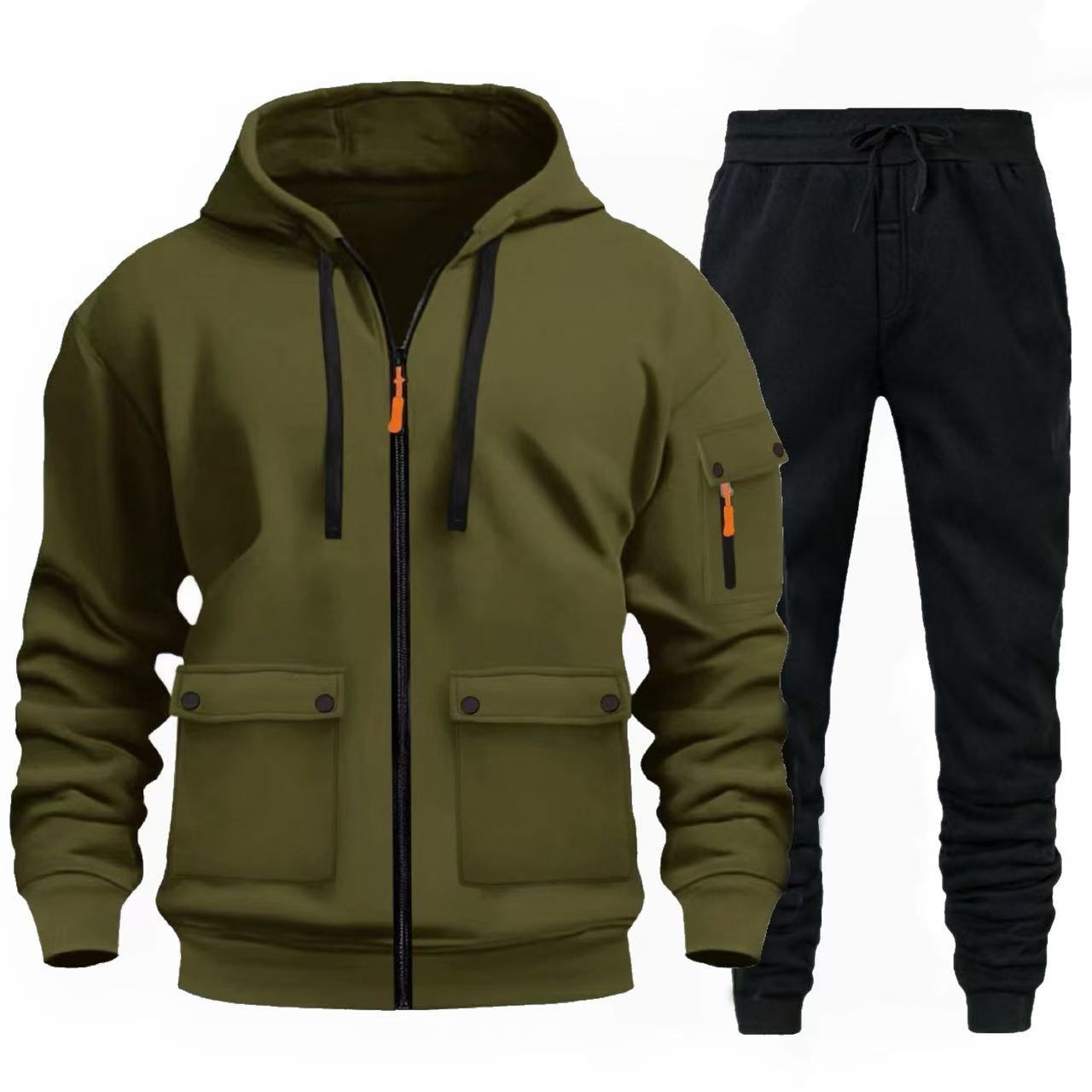 Herren sportlicher Jacke mit praktischen Taschen und Jogginghose Krohn-e