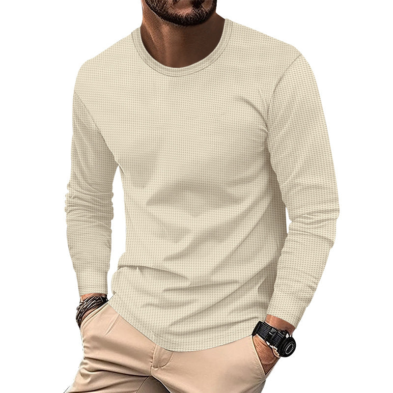 Herren modisches Langarmshirt mit strukturierter Oberfläche Krohn-e