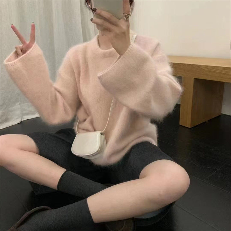 Damen Pullover mit weichem, flauschigem Material Krohn-e