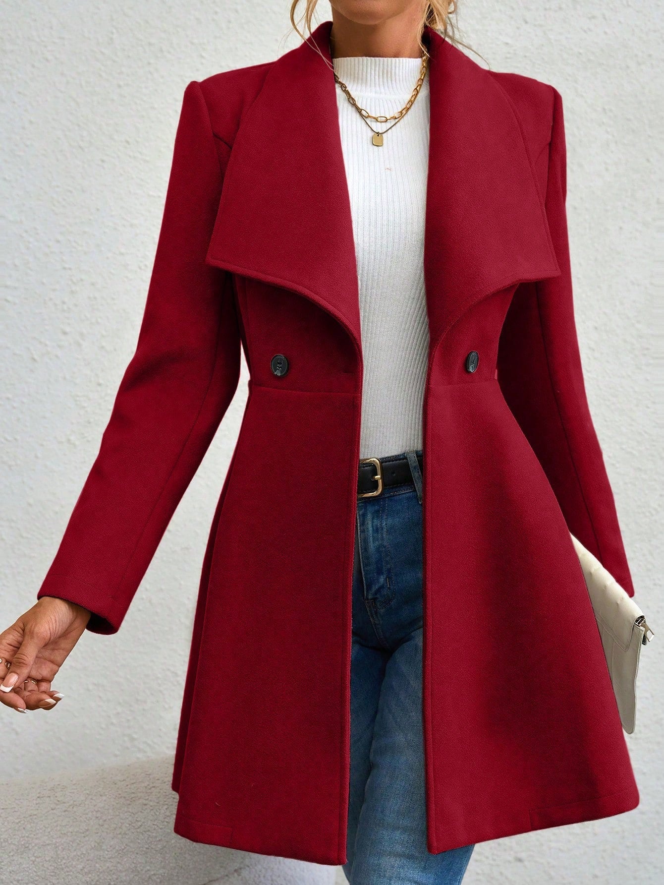 Damen Trendige Finelapel-Manteljacke Krohn-e