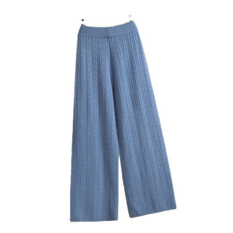 Damen Weite Strickhose mit Zopfmuster Krohn-e