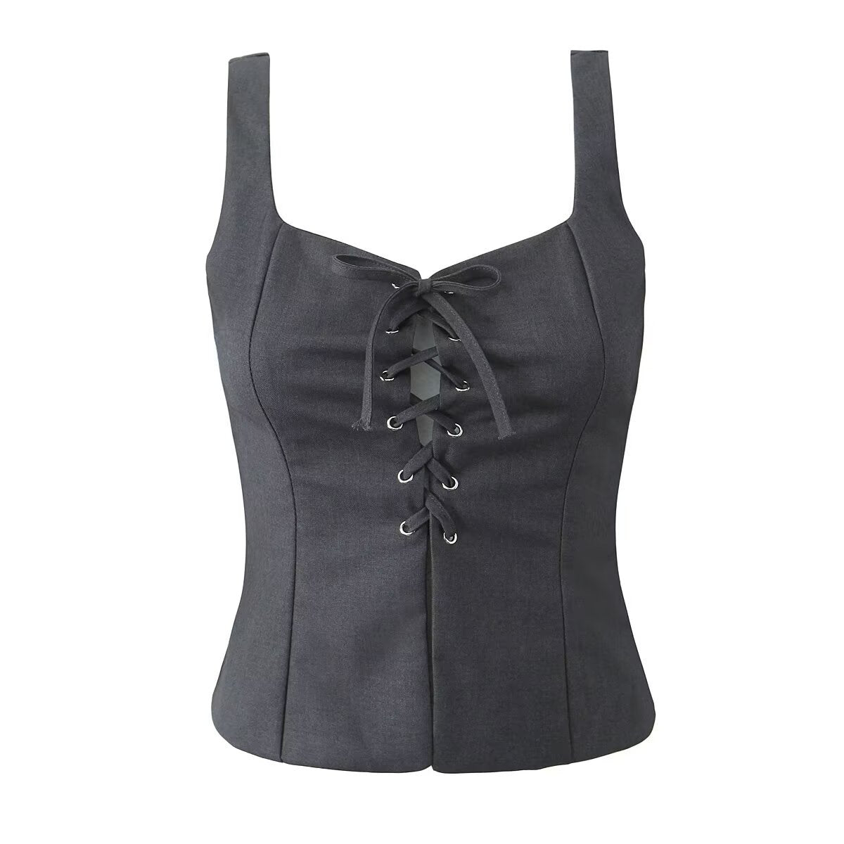 Fudus: Lockeres ärmelloses Frühlings-Top