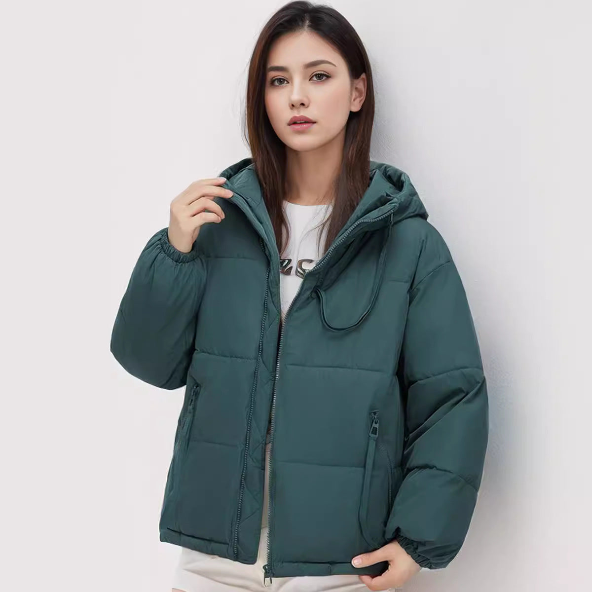 Damen wasserabweisende Winterjacke mit verstellbarer Kapuze und praktischen Taschen Krohn-e