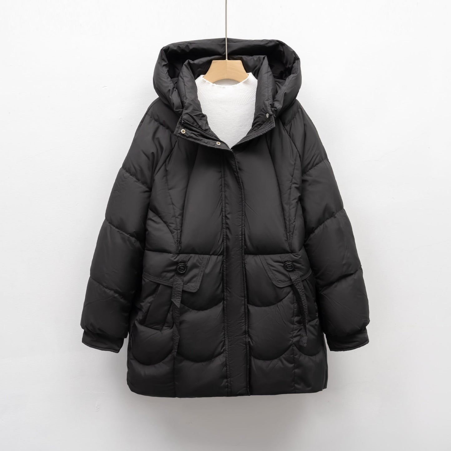 Damen bequeme Steppjacke mit Kapuze Krohn-e