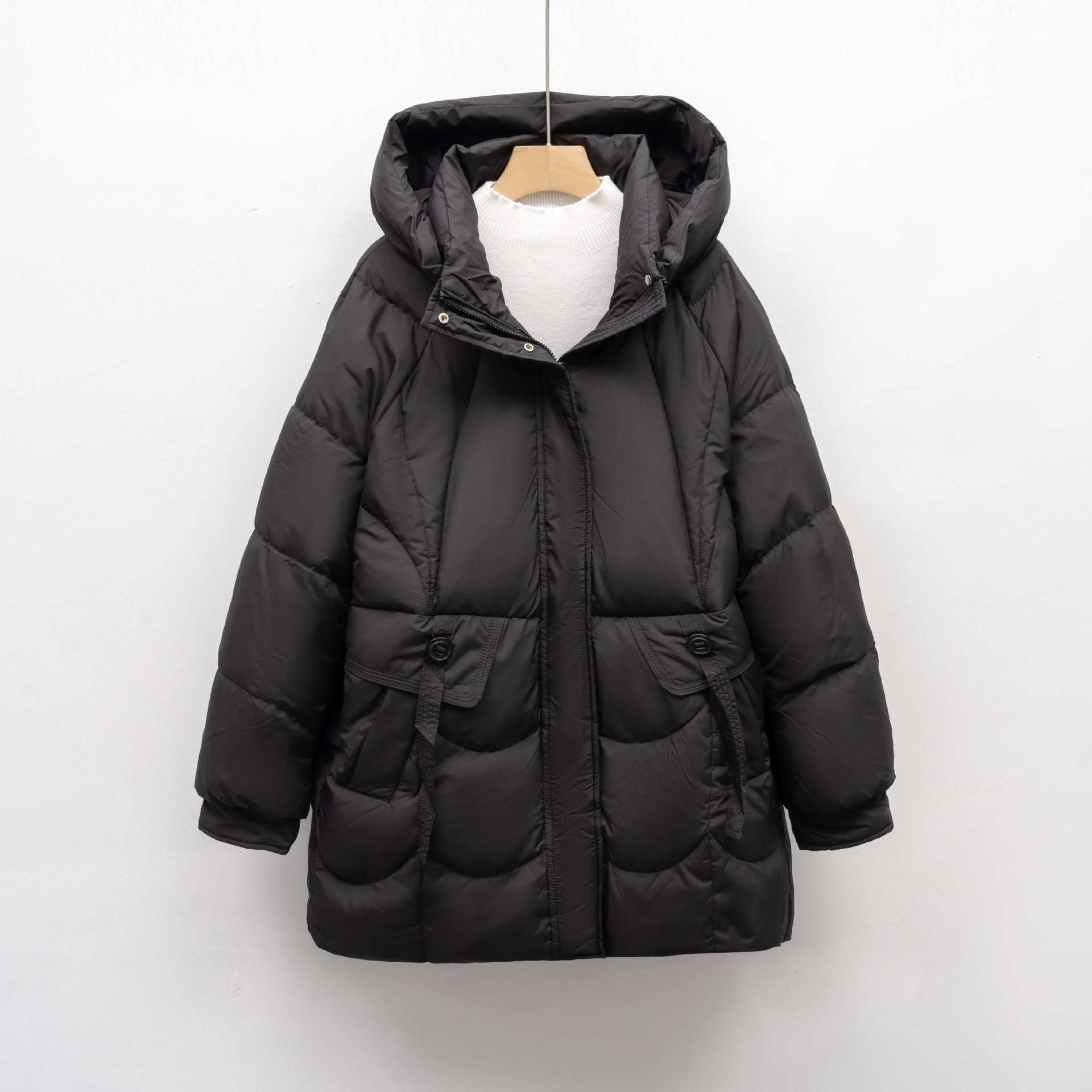 Damen bequeme Steppjacke mit Kapuze Krohn-e