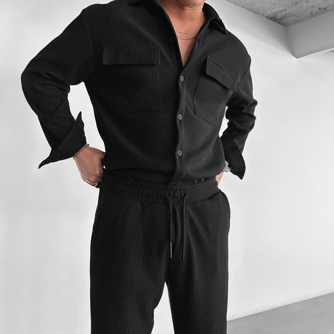 Herren utility Hemdbluse mit doppelten Brusttaschen Krohn-e