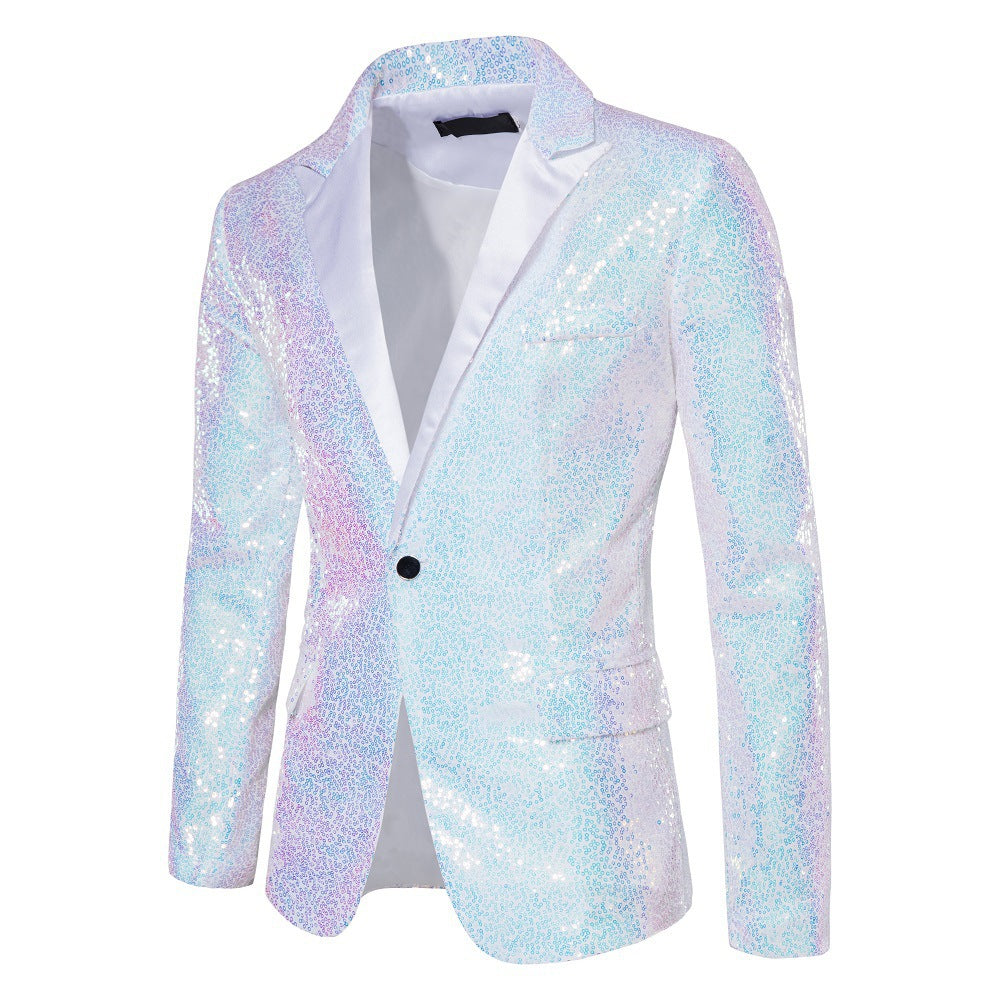 Herren schimmernder Pailletten Blazer Krohn-e