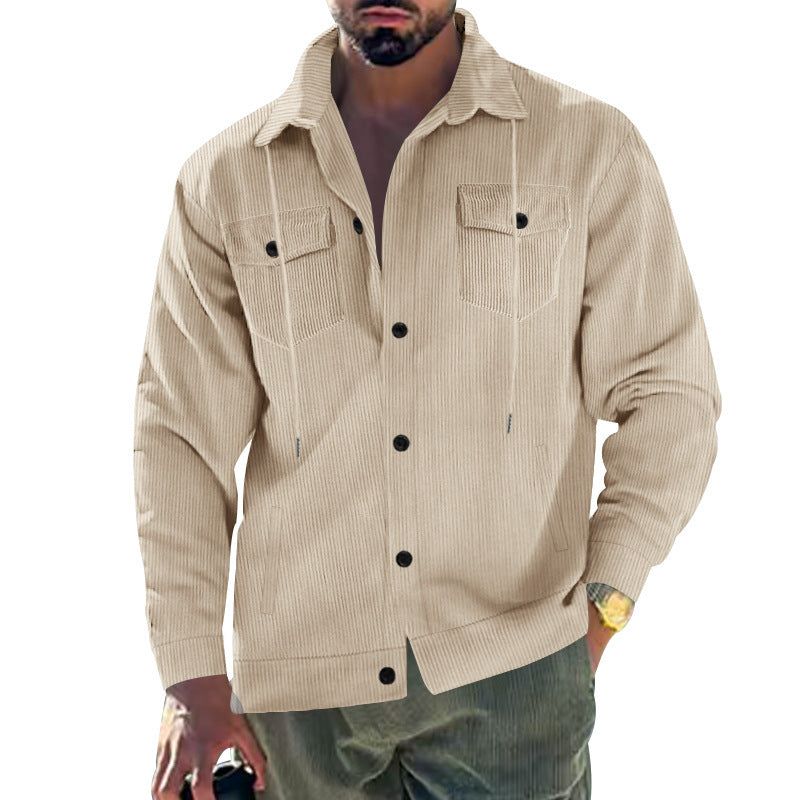 Herren Cord-Jacke mit praktischen Taschen und klassischem Schnitt Krohn-e