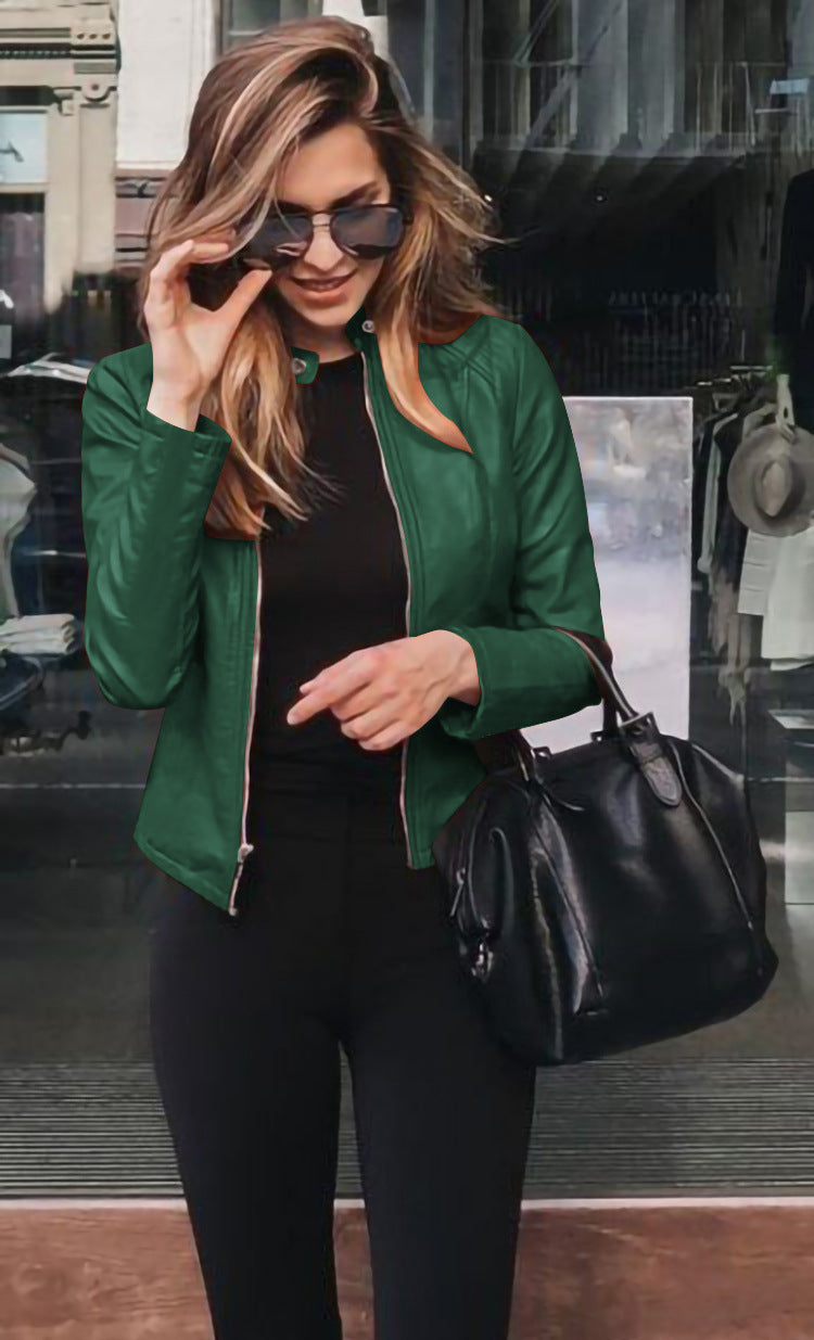 Krohn-e | Damen Bikerjacke mit Urbanem Chic und Zeitlosem Design