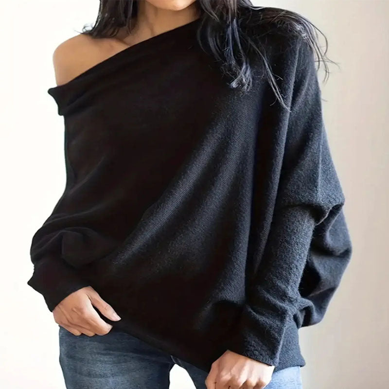 Damen lässiger Schal-Pullover Krohn-e