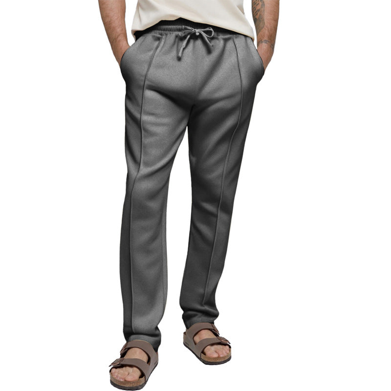 Herren sportliche Freizeithose mit elastischem Bund und seitlichen Eingrifftaschen Krohn-e