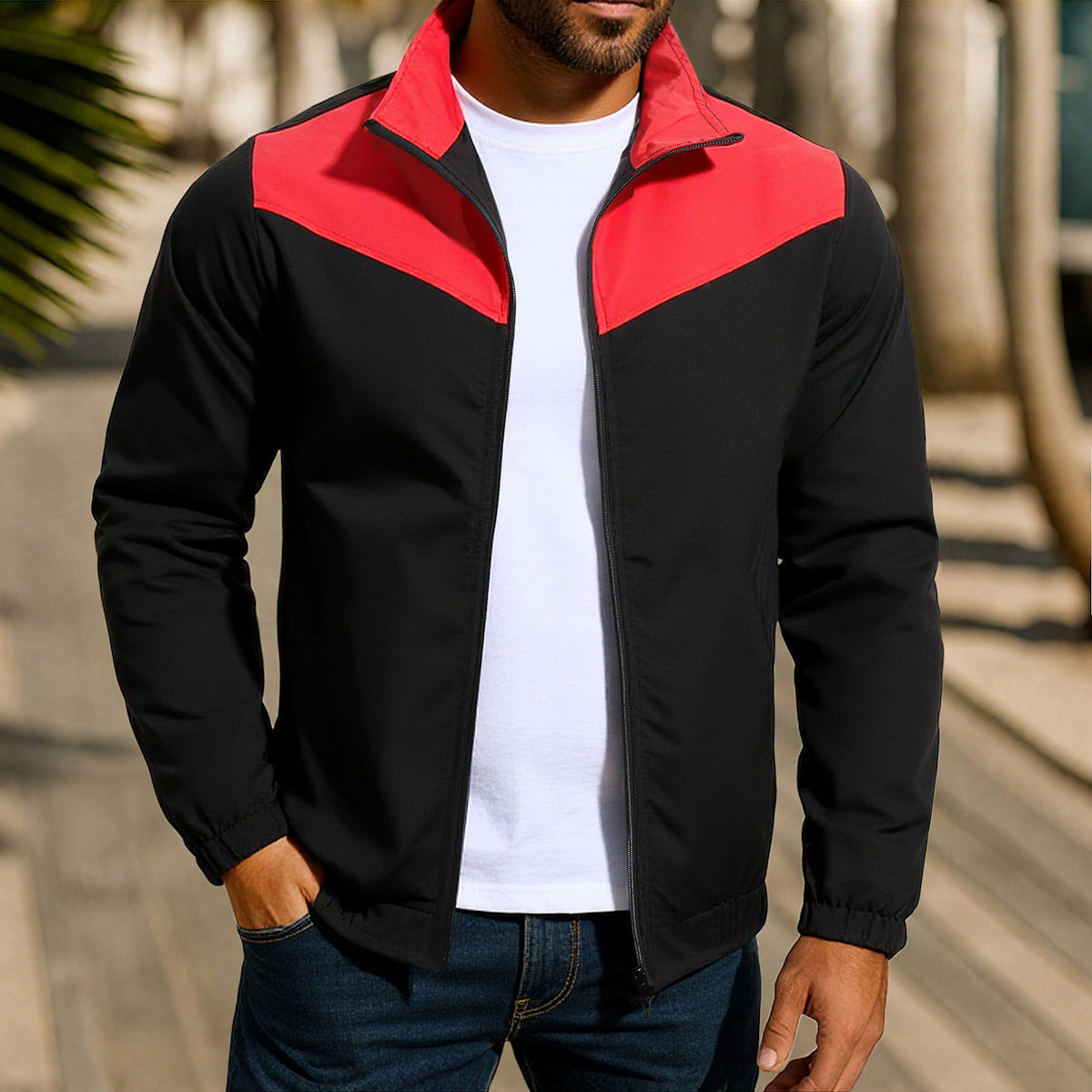 Herren sportliche Jacke mit modernem Schnitt Krohn-e