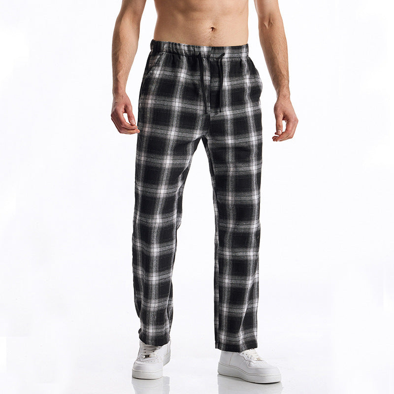 Herren bequeme Freizeithose mit Karomuster Krohn-e