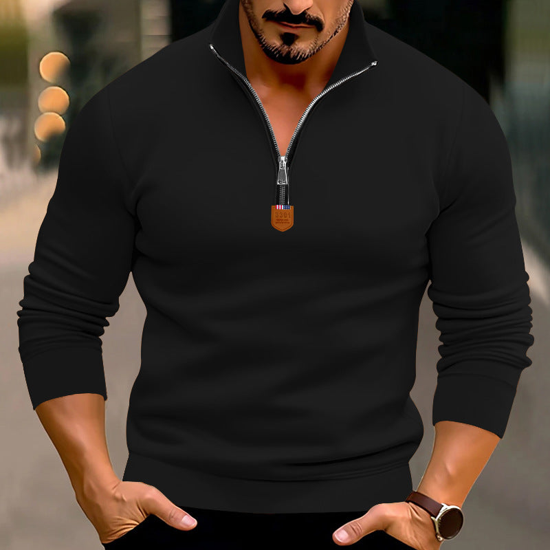 Herren Sweatshirt mit modernem Reißverschluss Krohn-e